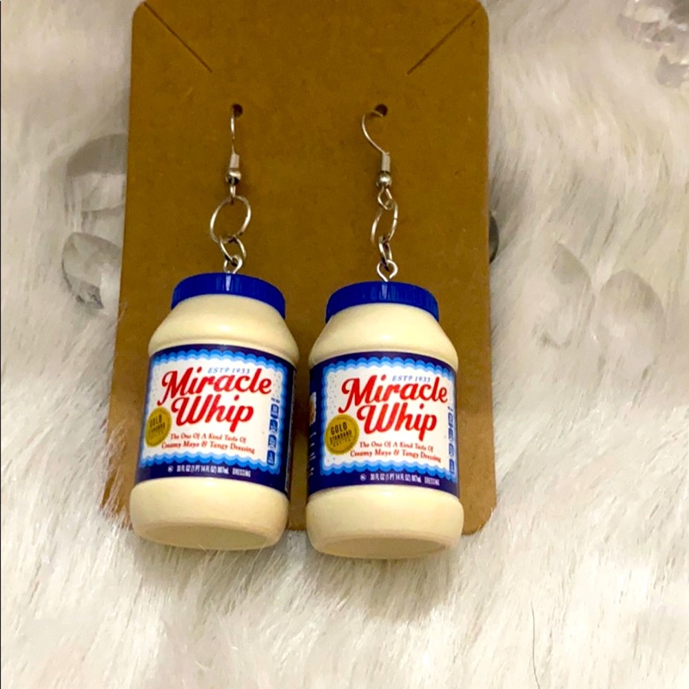 Mini Miracle Whip earrings